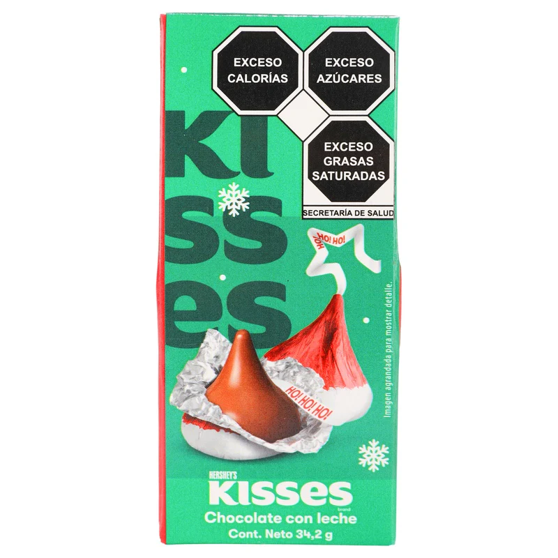 Chocolate Hersheys Navideño Kisses 34,2 G