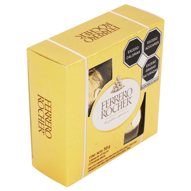 Chocolate Ferrero Rocher 50 G Con 4 Piezas