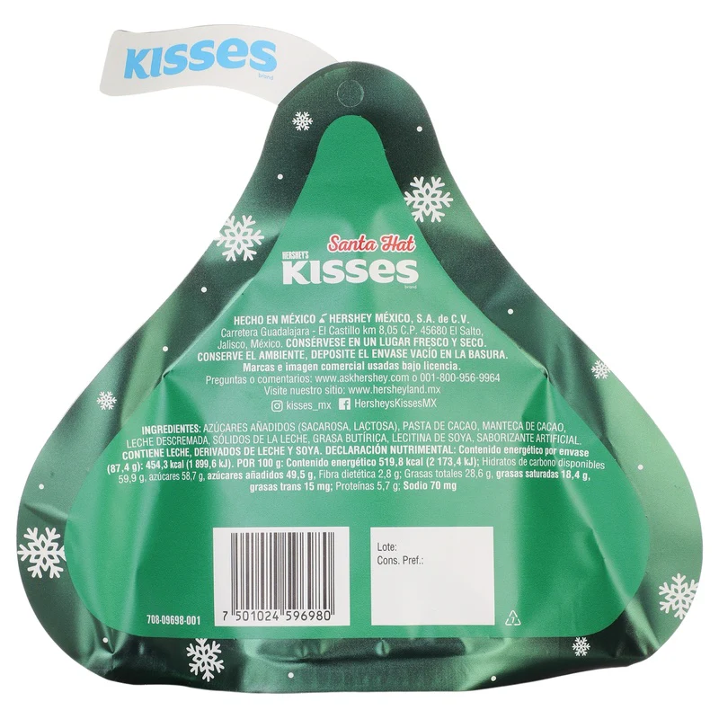 Chocolate Hersheys Navideño Kisses 87,4 G - Image 7
