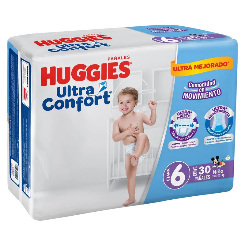 Pañal Huggies Ultraconfort Etapa 6 Niño Con 30 - Image 5