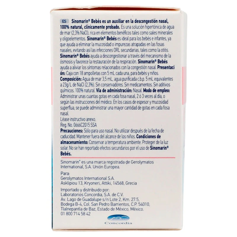 Sinomarin Bebes Nasal Ampolletas 18 X 5 Ml - Image 3