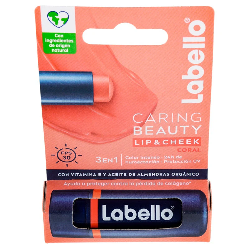 Pomada Labial Labello Caring Beauty Coral 4.8 G - Image 6