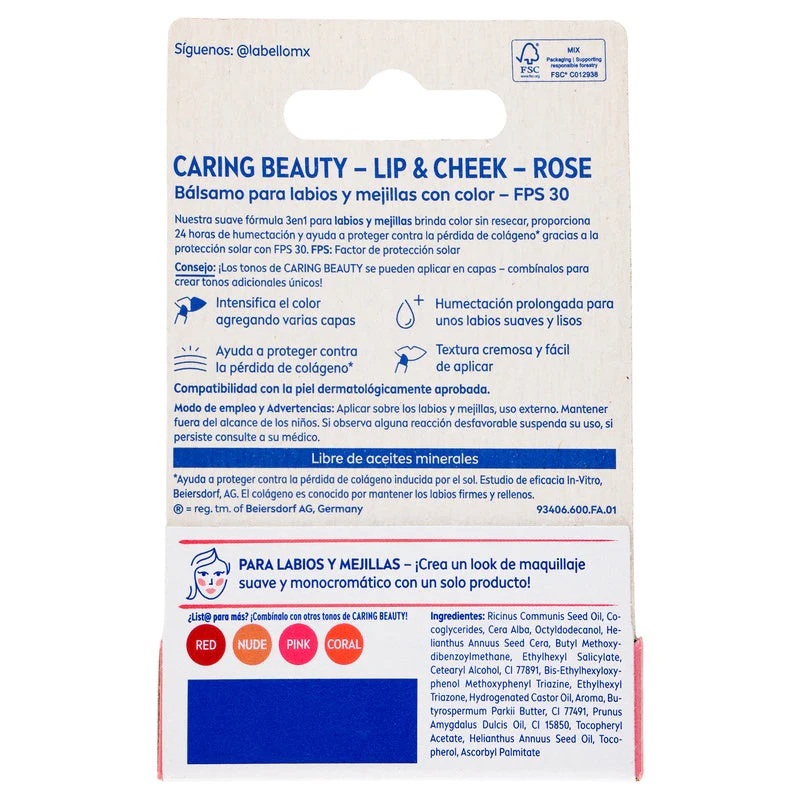 Pomada Labial Labello Caring-B Rose 4.8 G - Image 5