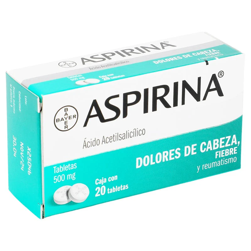 Aspirina 500 Mg Con 20 Tabletas - Image 3