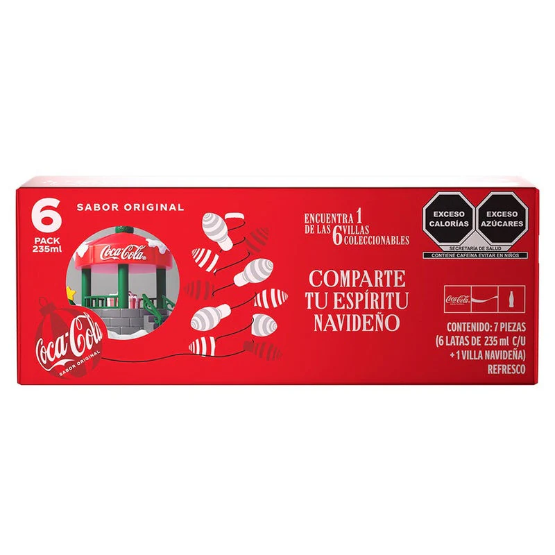 Pack 4 Coca Lata 235 Ml + Villa Navideña 2025 - Image 7