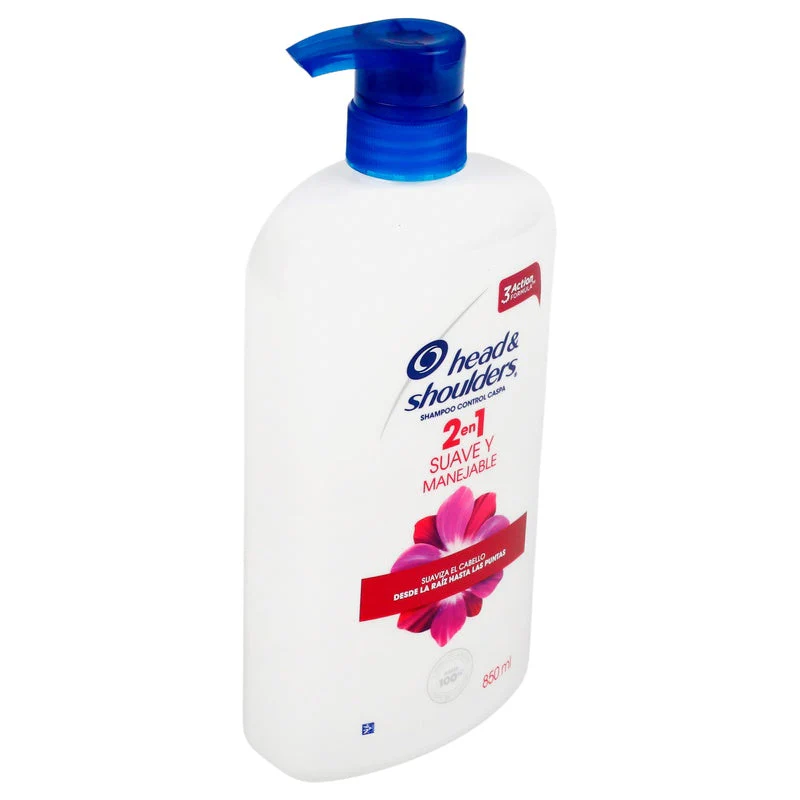 Shampoo Head & Shoulders 2 En 1 Suave Y Manejable 850 Ml - Image 8