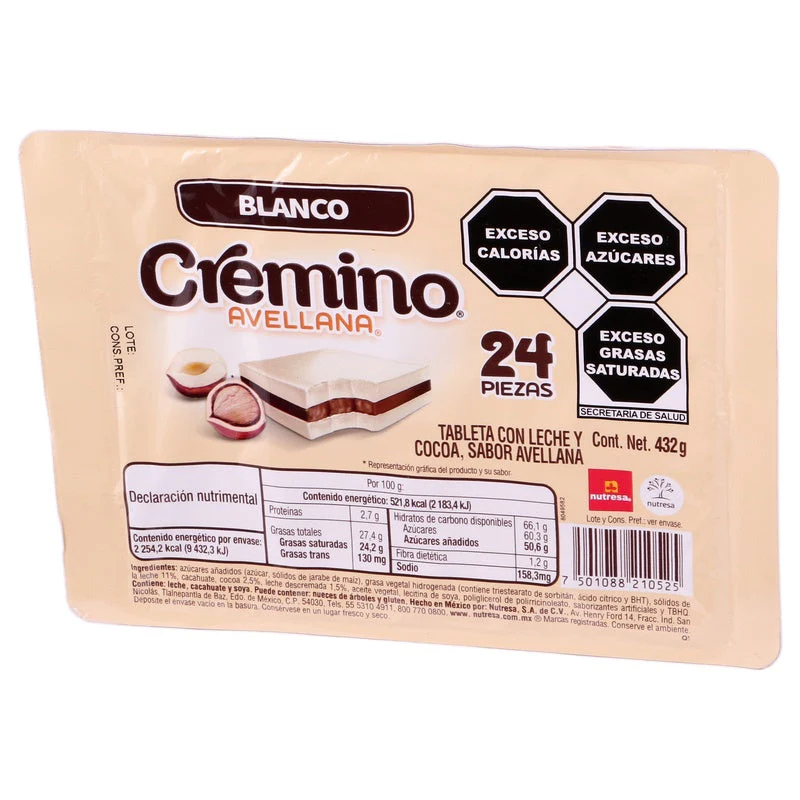 Chocolate Cremino Blanco Con 24 Piezas