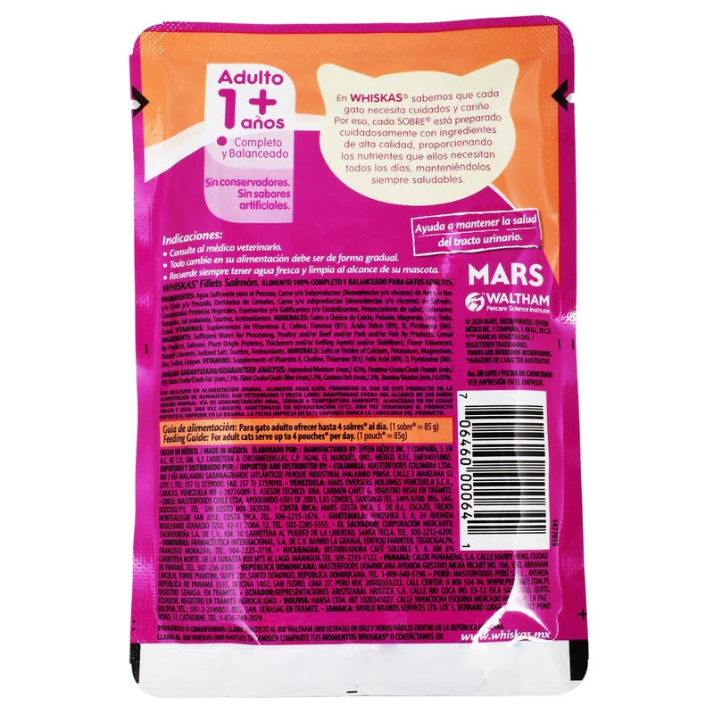 Whiskas Adulto Pouch Salmon 85 G