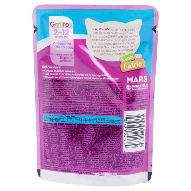 Whiskas Gatitos Pouch Atun 85 G - Image 2