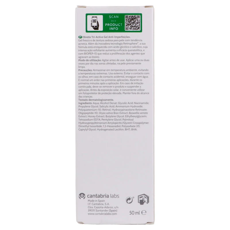 Gel Biretix Tri-Active Anti-Imperfecciones 50 Ml - Image 3