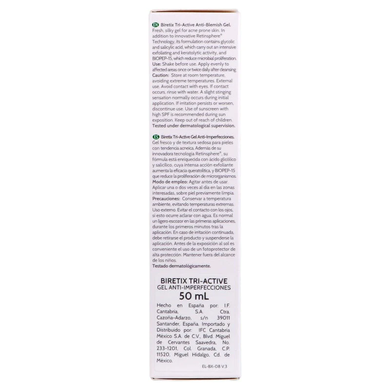 Gel Biretix Tri-Active Anti-Imperfecciones 50 Ml - Image 8