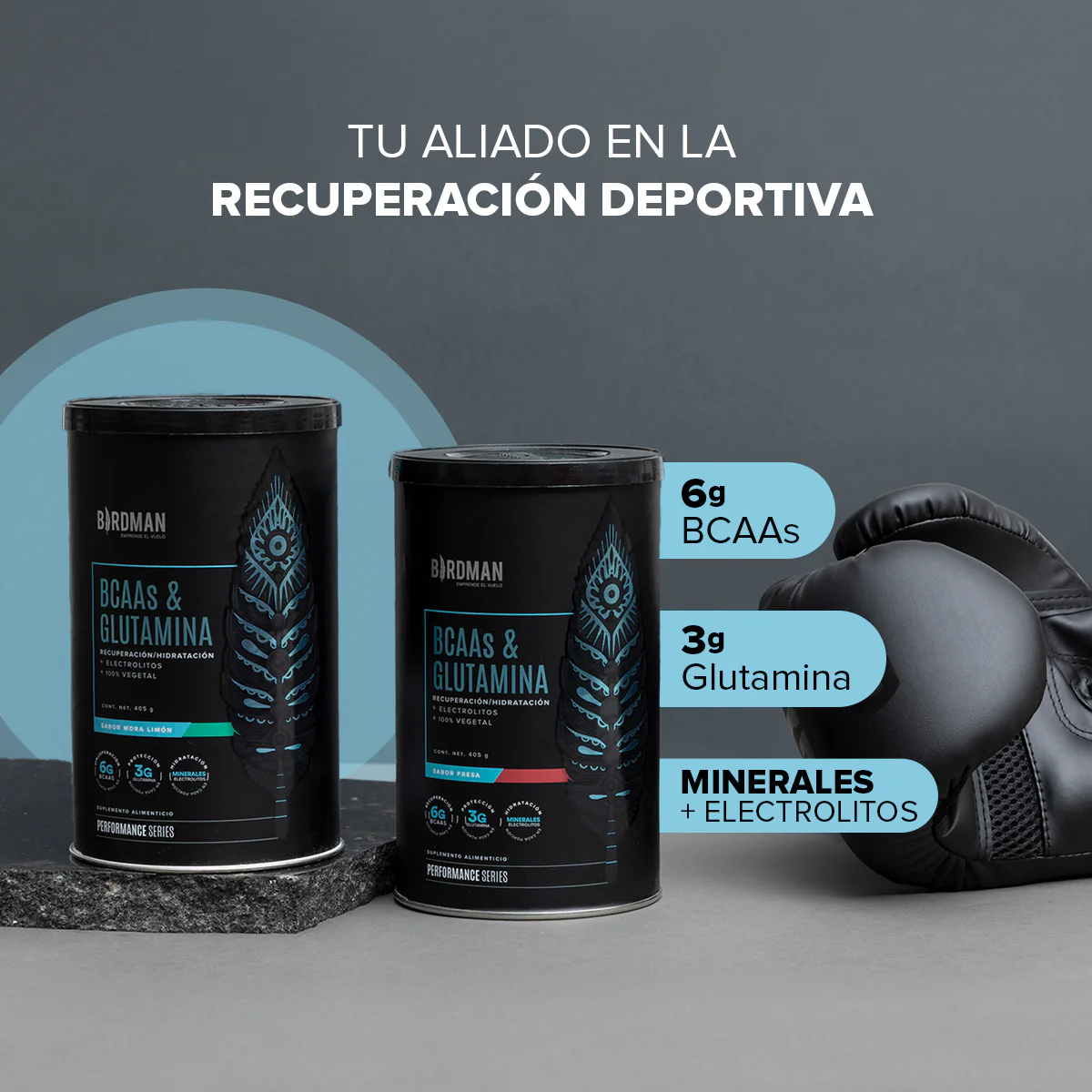 Bcaa & Glutamina Fresa 405 G Birdman - Image 4