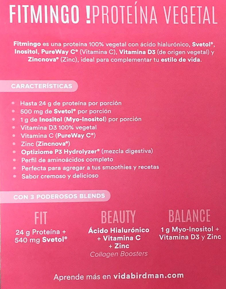 Fitmingo Proteina Vainilla 510 G Birdman - Image 3