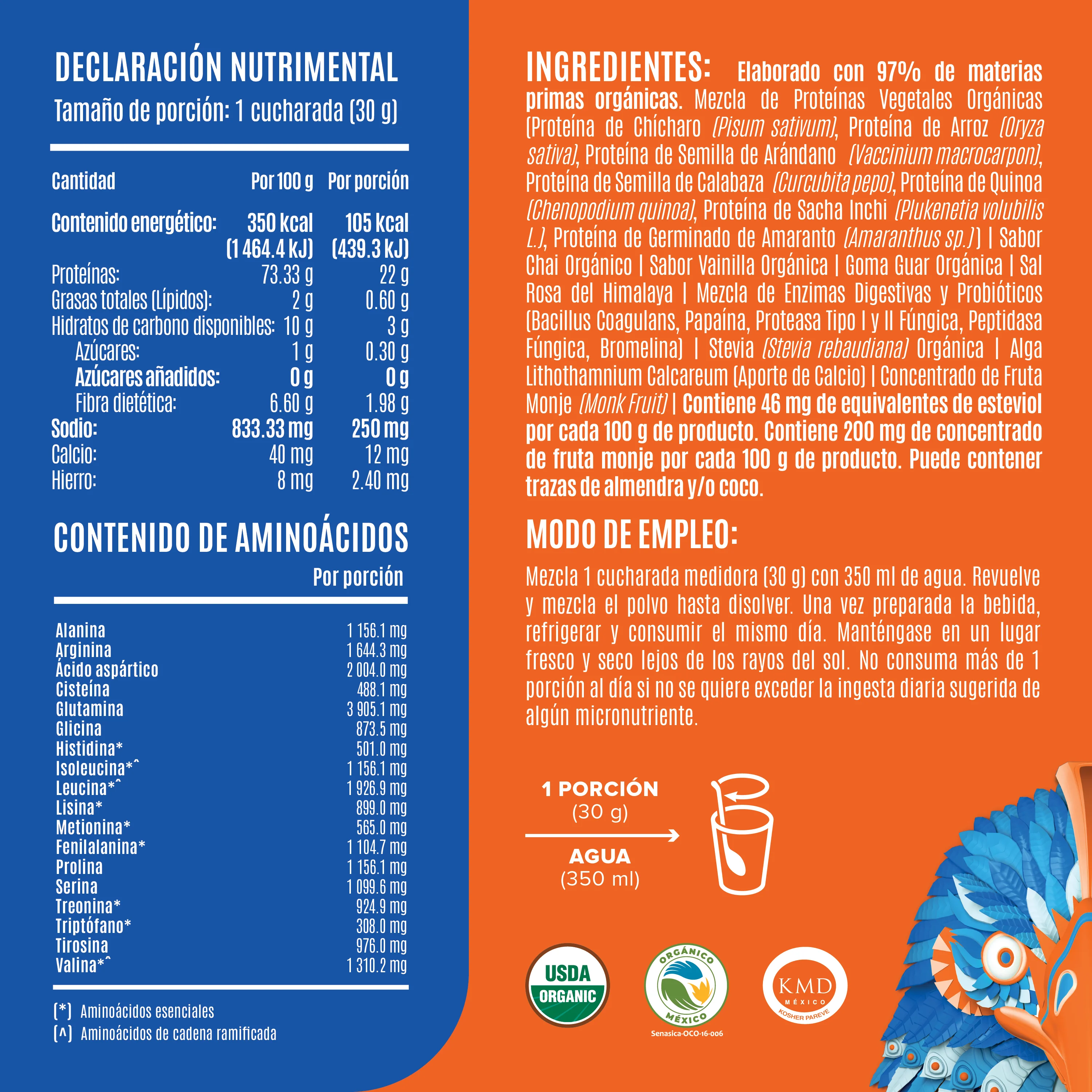 Falcon Proteina Chai 510 G Birdman - Image 3