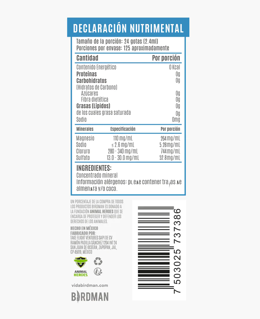 Bs Minerales 300 Ml Birdman - Image 3