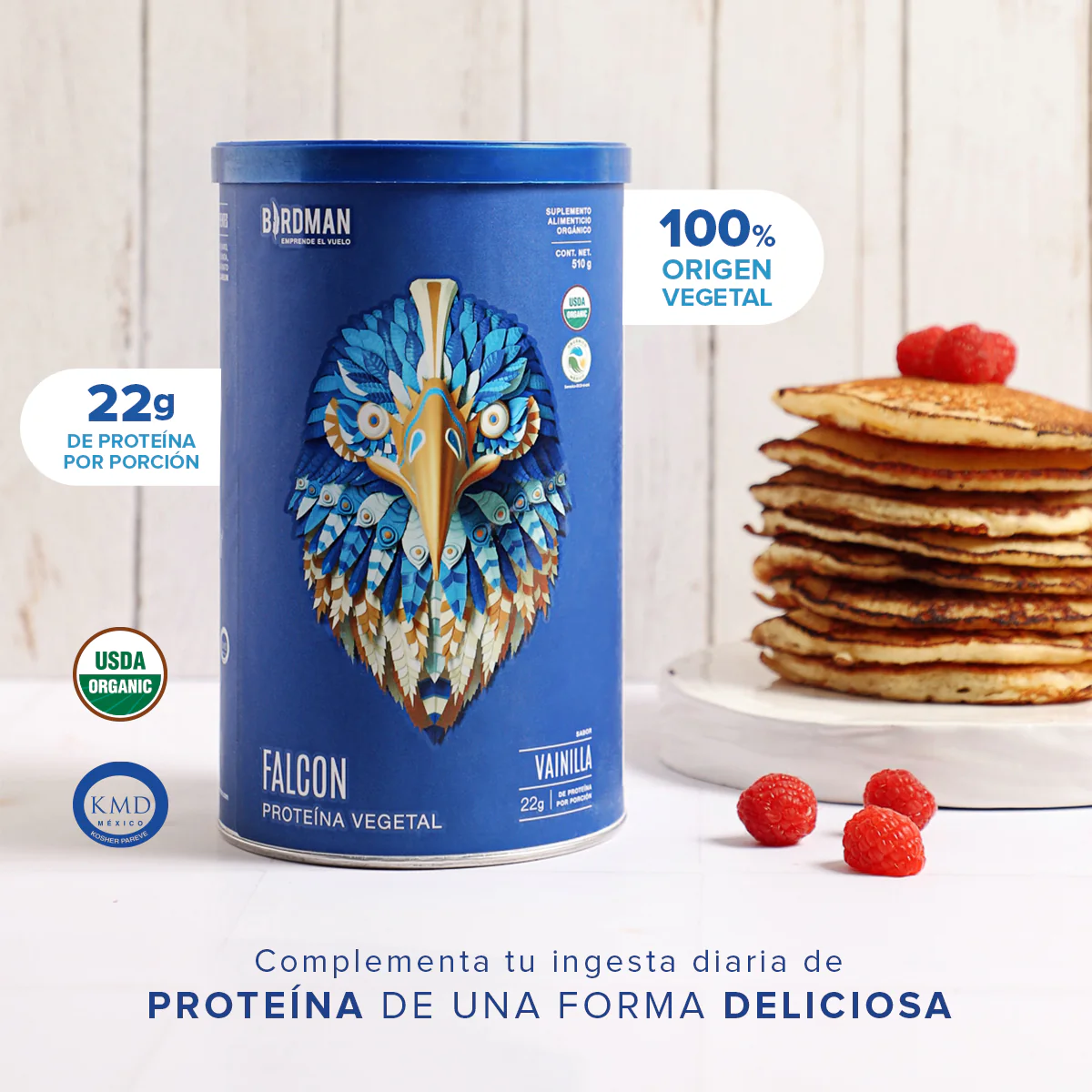 Falcon Proteina Vainilla 510 G Birdman - Image 4