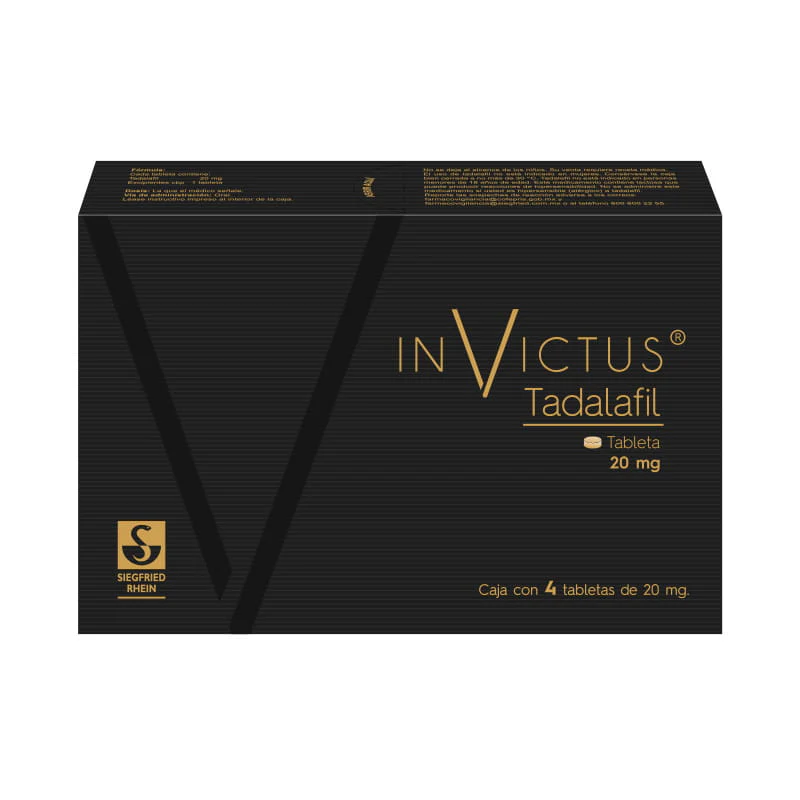 Invictus 20 Mg - Caja Con 4 Tabletas (Tadalafil) - Image 2