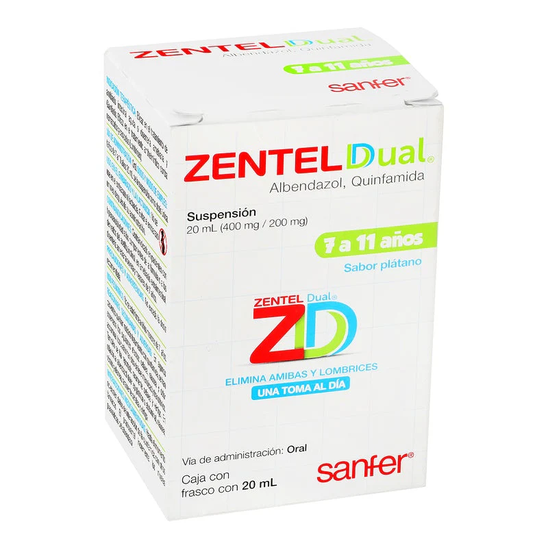 Zentel Dual 400/200 Mg Frasco 20 Ml Suspension - Image 3