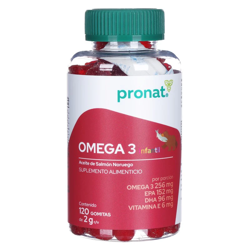 Omega 3 Inf Aceite De Salmon C/120 Gomitas Pronat
