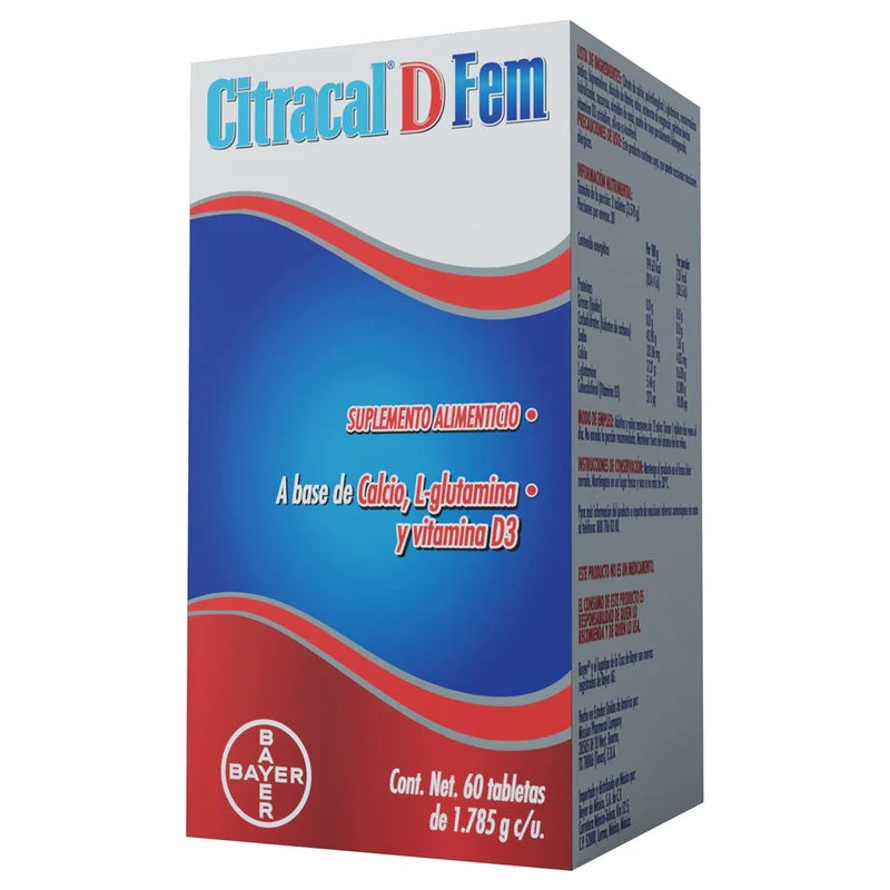 Citracal D Fem Suplemento Alimenticio Con 60 Tabletas - Image 3
