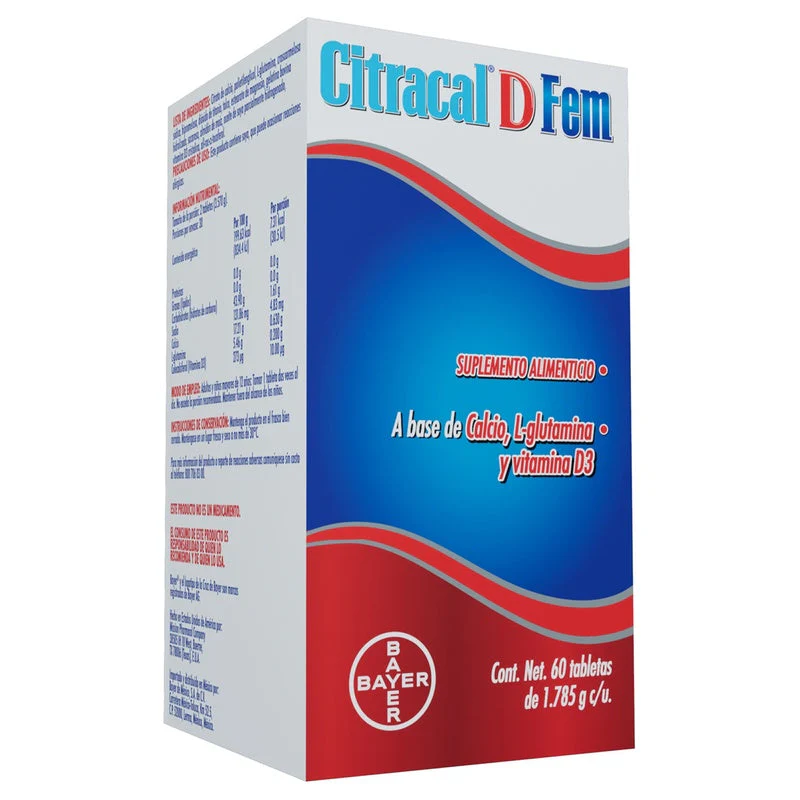 Citracal D Fem Suplemento Alimenticio Con 60 Tabletas - Image 5