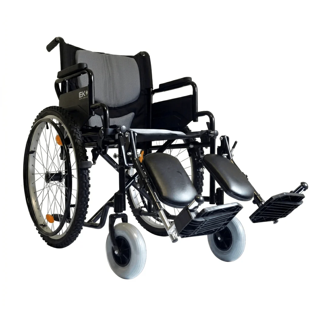 Wxtt19Neuepapd Silla De Ruedas Tt19 Negra Abatible Eleva Aluminio Neumatica 8X2