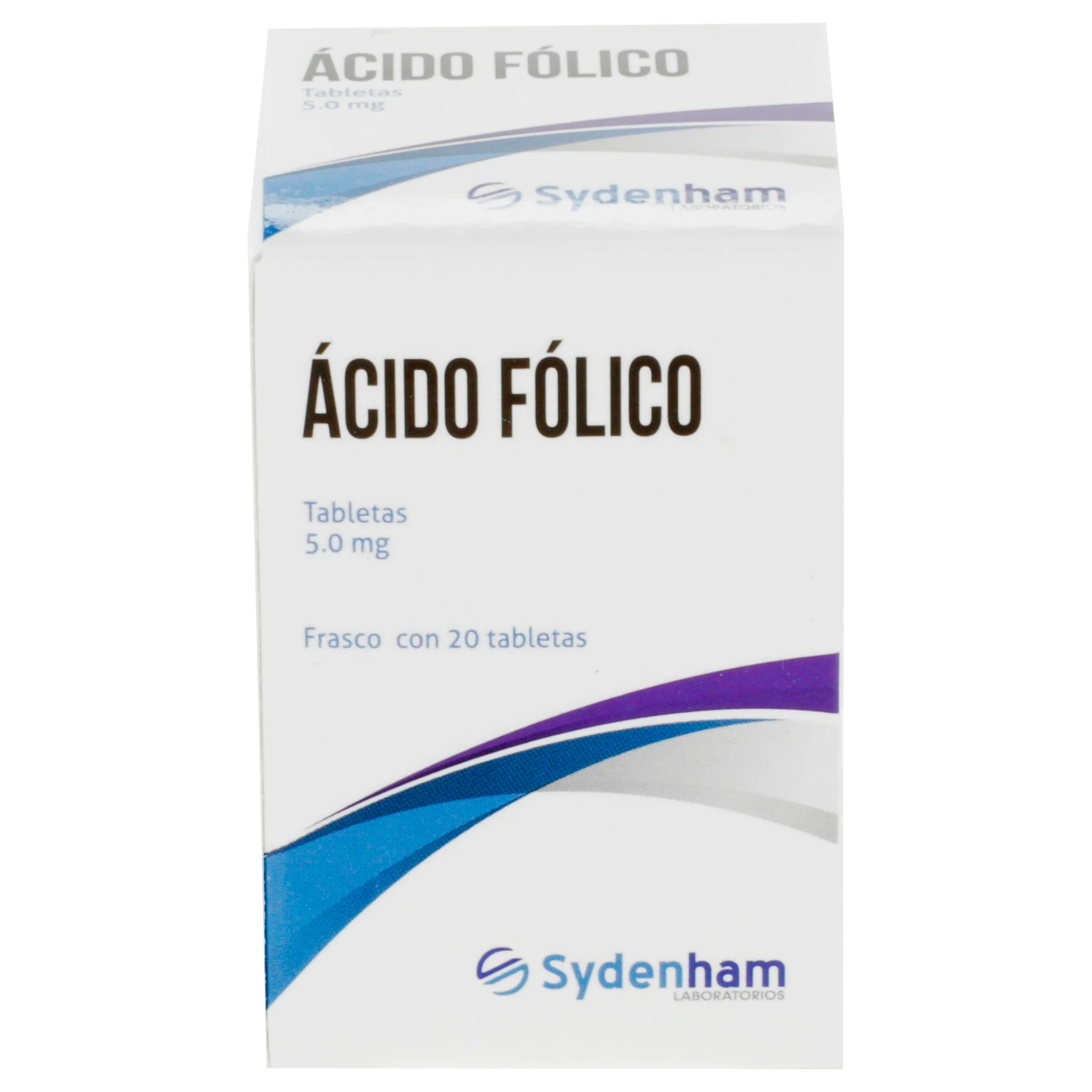 Acido Folico 5 Mg Frasco Con 20 Tabletas Sydenham - Image 3