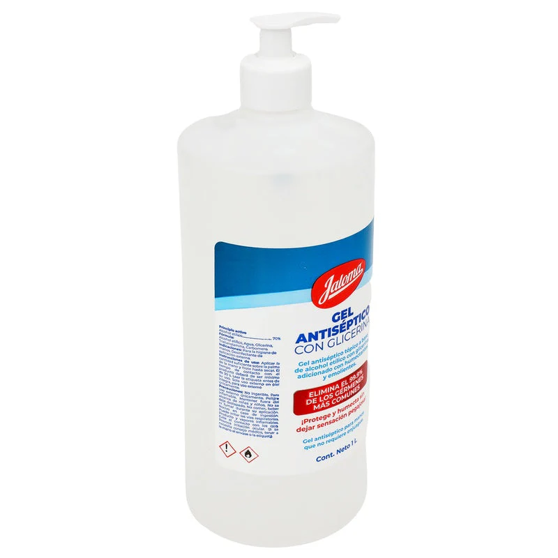 Gel Antibacterial Antiseptico Con Glicerina Jaloma 1 Litro