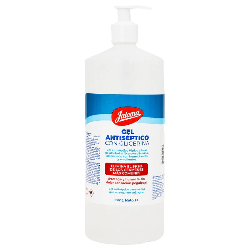 Gel Antibacterial Antiseptico Con Glicerina Jaloma 1 Litro - Image 2