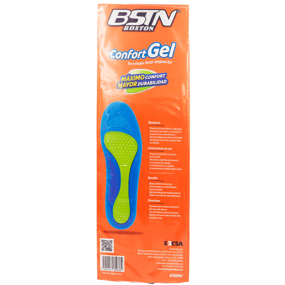 Plantilla Boston Confort Gel Dama Talla 3-7