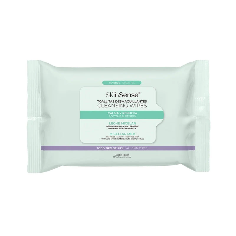 Toallas Desmaquillantes Skin Sense Te Verde Con 25