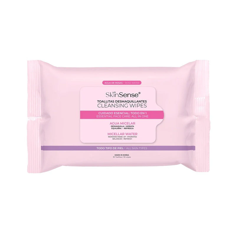 Toallitas Desmaquillantes Skin Sense Agua Rosa Con 25 - Image 2
