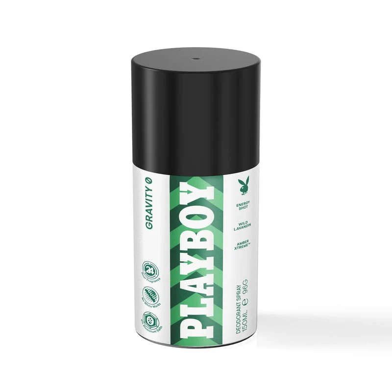 Desodorante Playboy Gravity 0 Spray 150 Ml