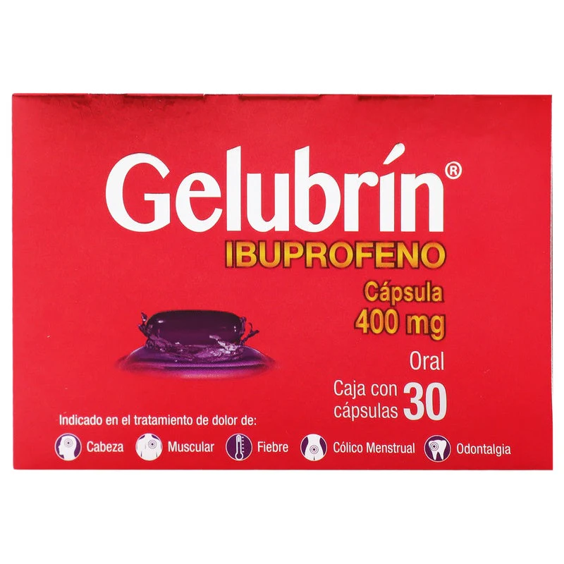 Gelubrin (Ibuprofeno) 400 Mg Con 30 Capsulas - Image 4