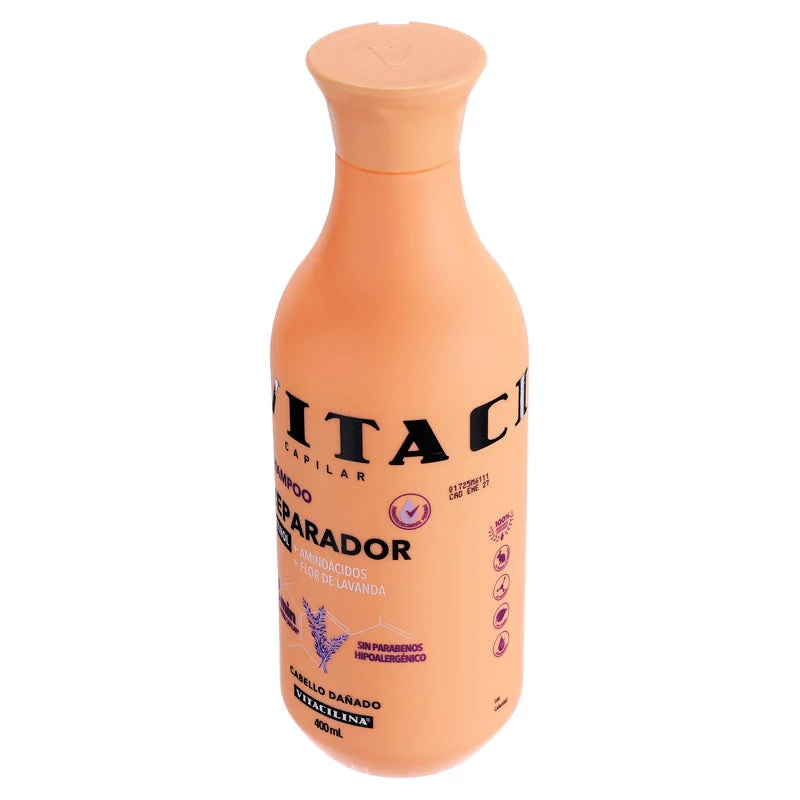 Shampoo Vitacilina Reparador Cabello Dañado 400 Ml