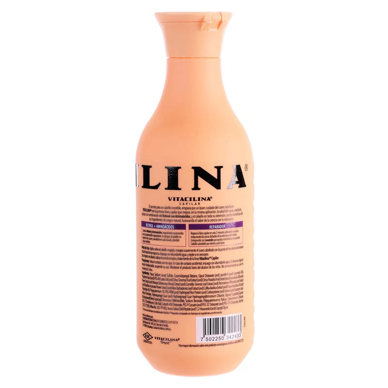 Shampoo Vitacilina Reparador Cabello Dañado 400 Ml - Image 6