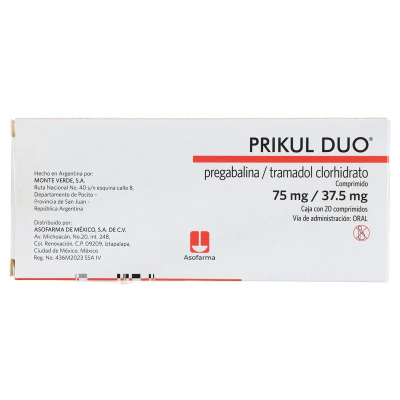 Prikul Duo 75/37.5 Mg Con 20 Capsulas - Image 6