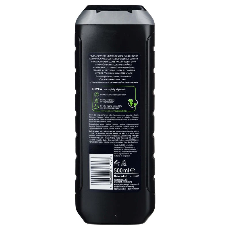 Jabon Liquido Nivea Men Corporal Extreme 500 Ml - Image 18
