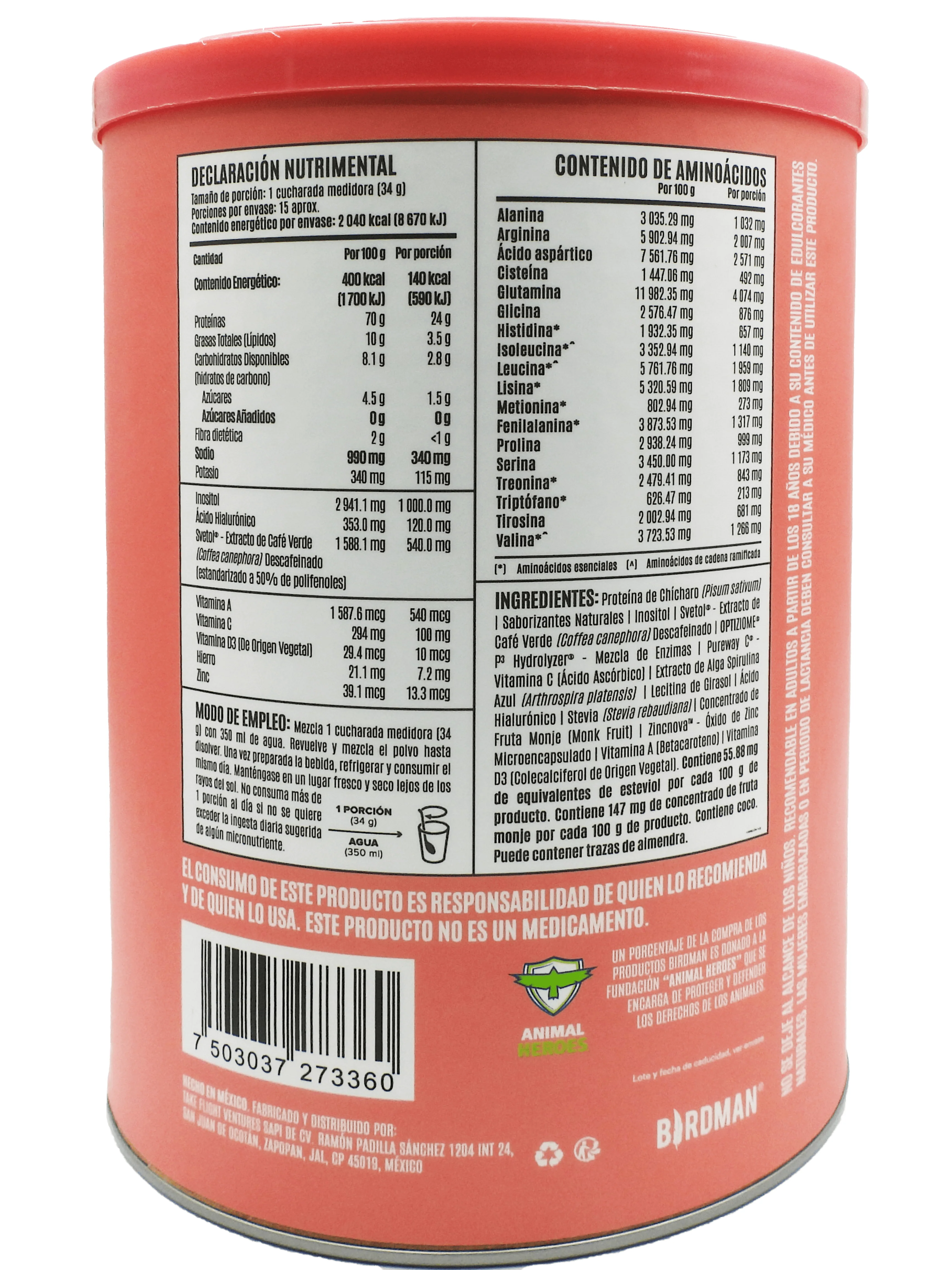 Fitmingo Proteina Blueberry 510 G Birdman - Image 5