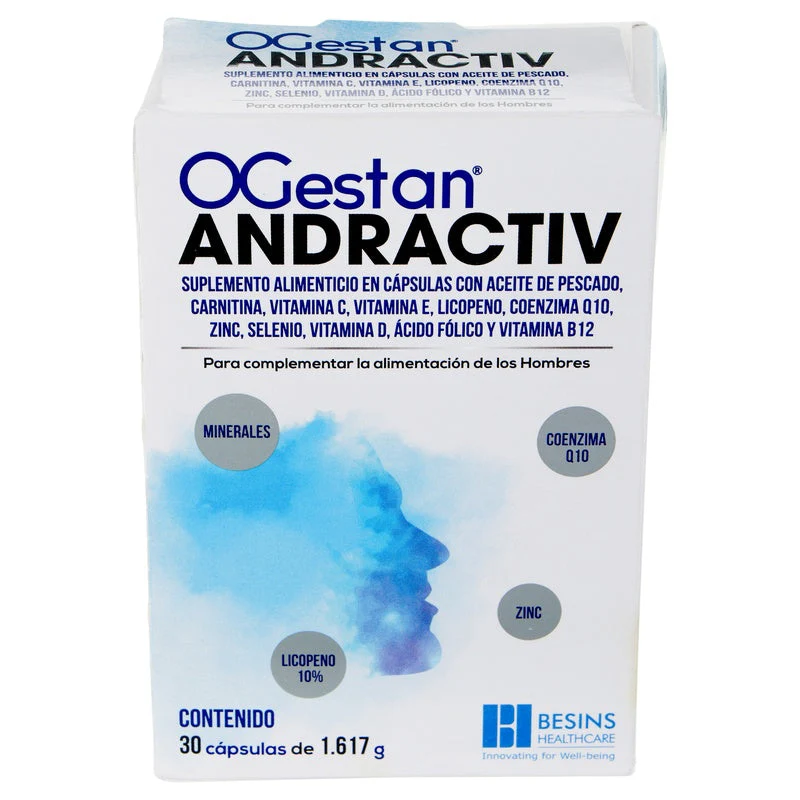Ogestan Andractiv Suplemento Alimenticio Con 30 Capsulas
