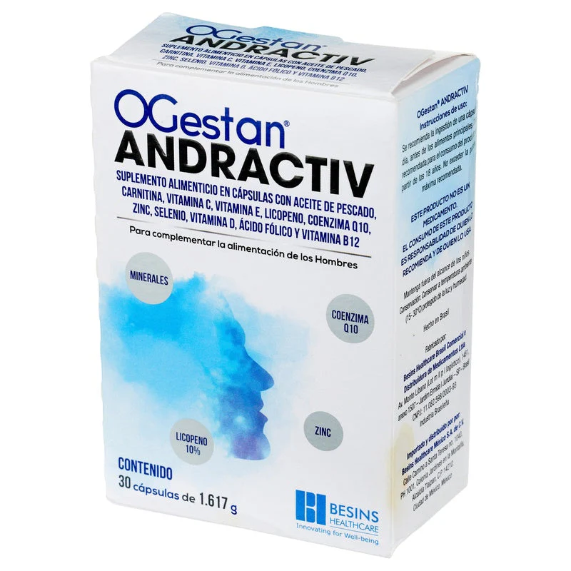Ogestan Andractiv Suplemento Alimenticio Con 30 Capsulas - Image 2