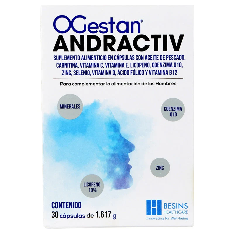 Ogestan Andractiv Suplemento Alimenticio Con 30 Capsulas - Image 3