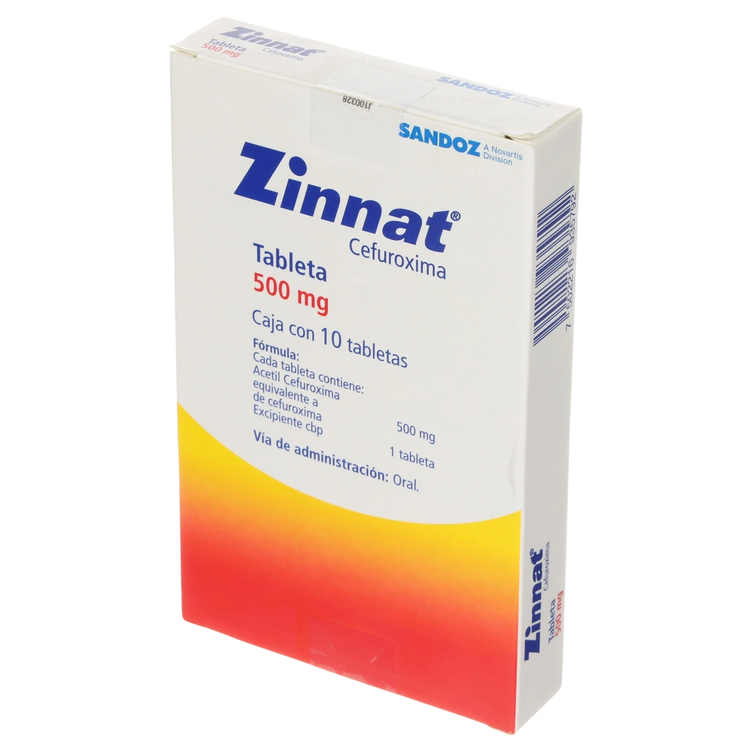 Zinnat 500 Mg Con 10 Tabletas - Image 4