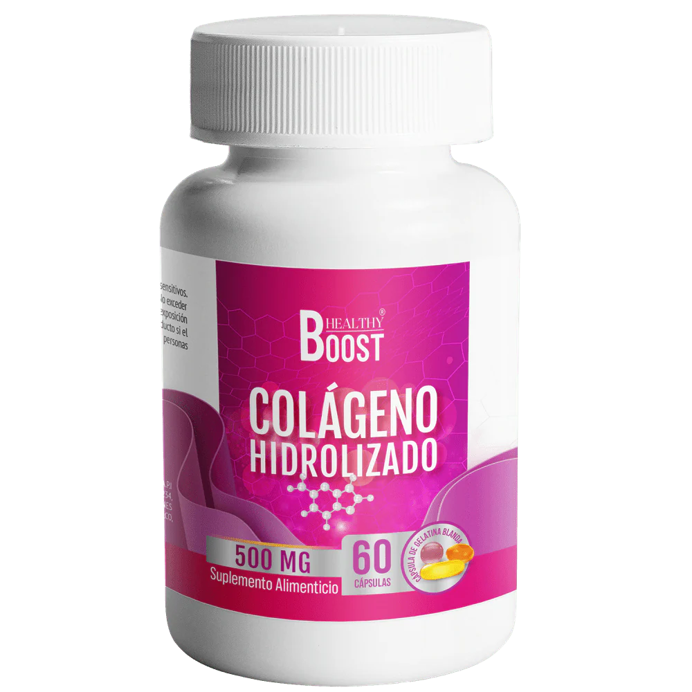 Colageno Hidrolizado 500 Mg Con 60 Capsulas Healthy Boost