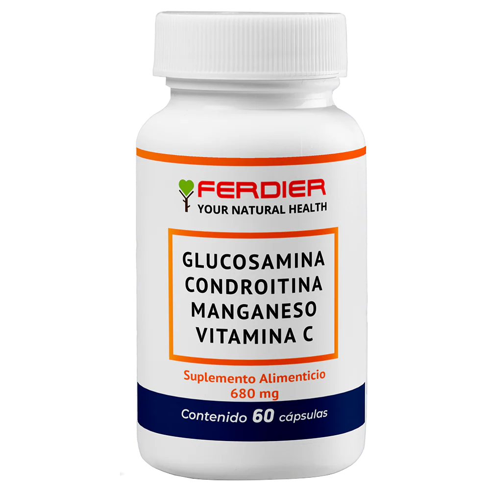 Glucosamina/Condroitina/Manganeso/Vit C Con 60 Capsulas Healthy Boost