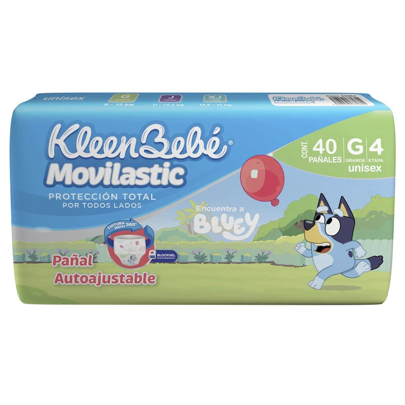Pañal Kleen Bebe Movilastic Grande Con 40 Etapa 4 - Image 5