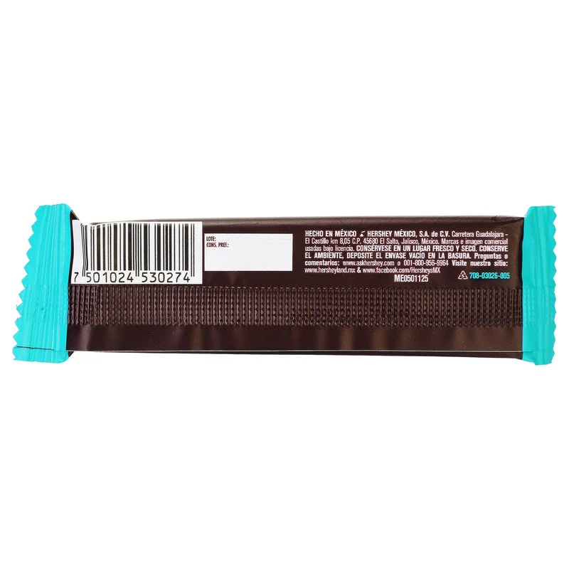 Chocolate Hersheys Zero Azucar Barras 17 G - Image 12