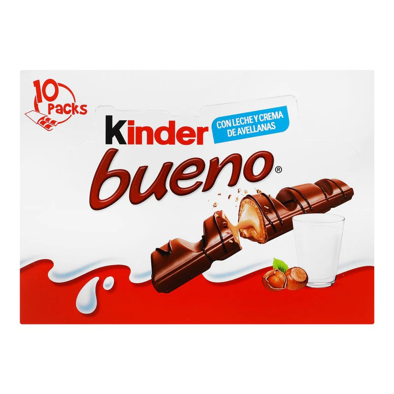 Exhibidor Chocolate Kinder Bueno Crema Avellana Con 10 430 G - Image 4