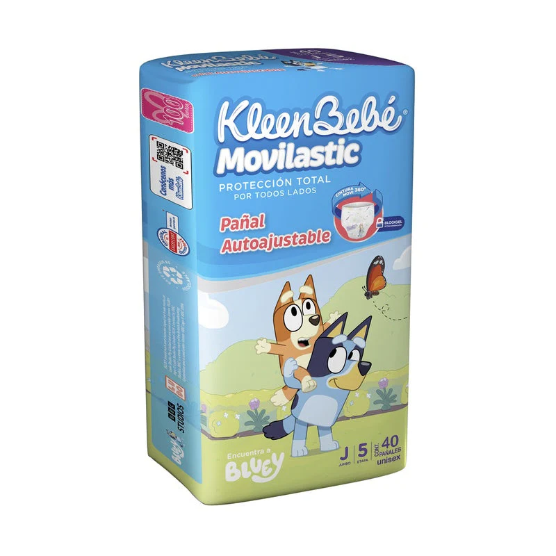 Pañal Kleen Bebe Movilastic Jumbo Con 40 Etapa 5 - Image 2