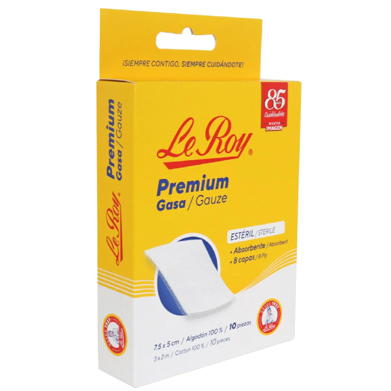 Gasa Ideal Absorbente 7.5 X 5 Cm Con 100 Piezas